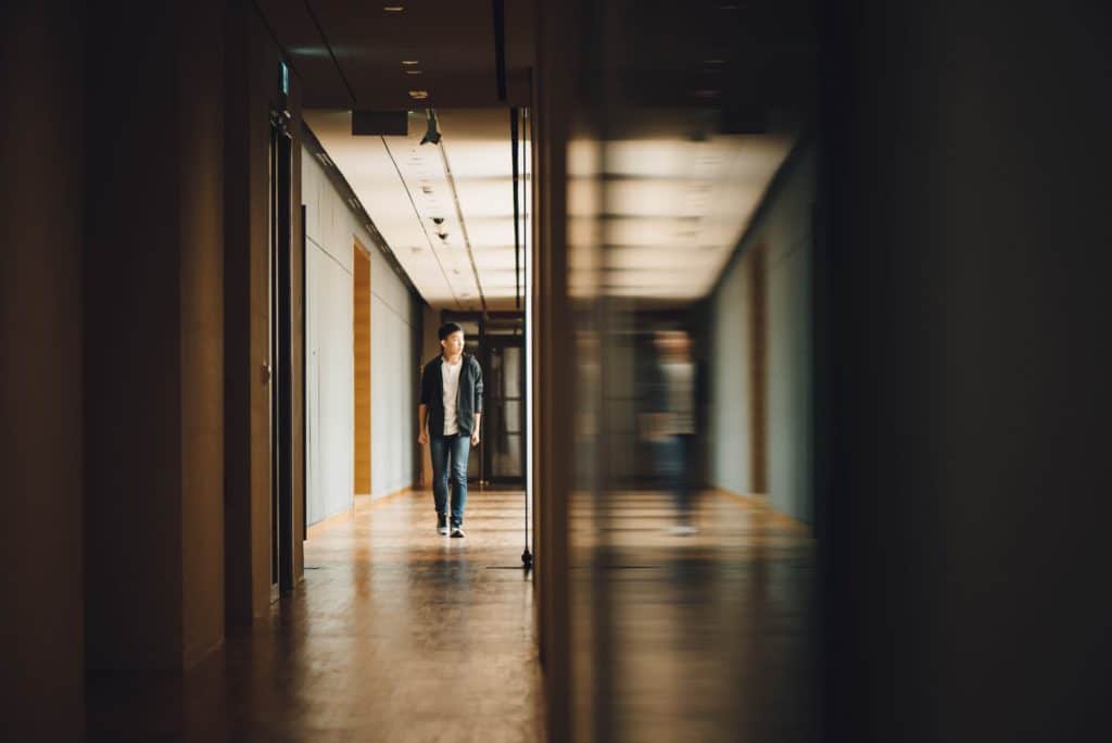 Holy Hallways | Search Results Web results man walking towards opened door in hallway